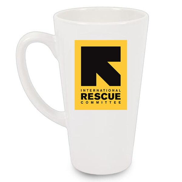 2-Sided 17oz. Personalized White Latte Mug Thumbnail
